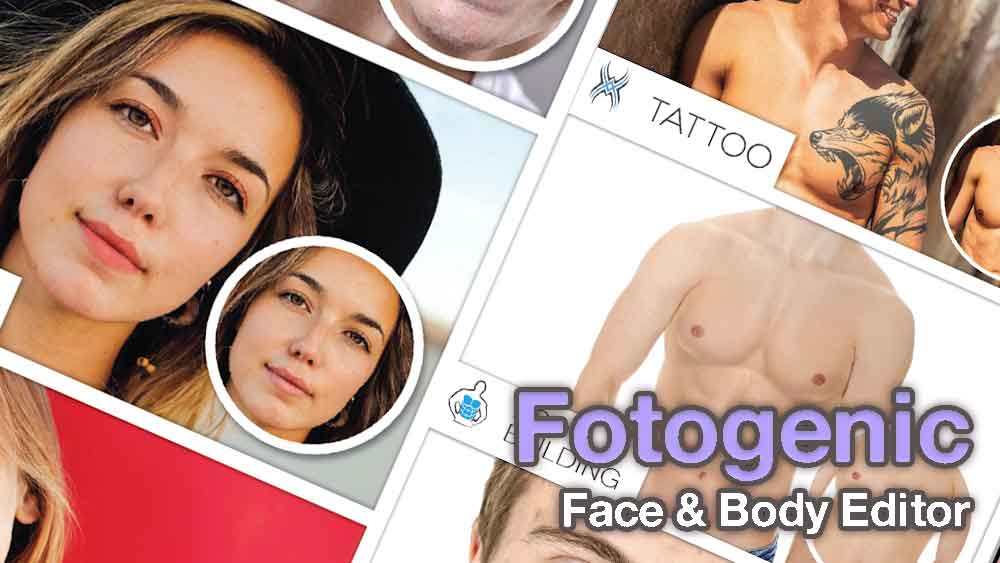 fotogenic, face and body editor